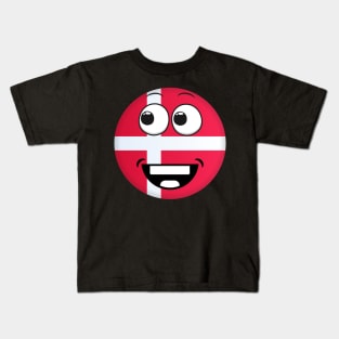 Denmark Smiley Kids T-Shirt